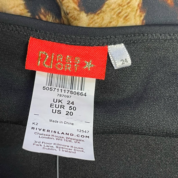 River Island Brown Leopard Print Bikini Bottom NWT Size 20 - Picture 7 of 8